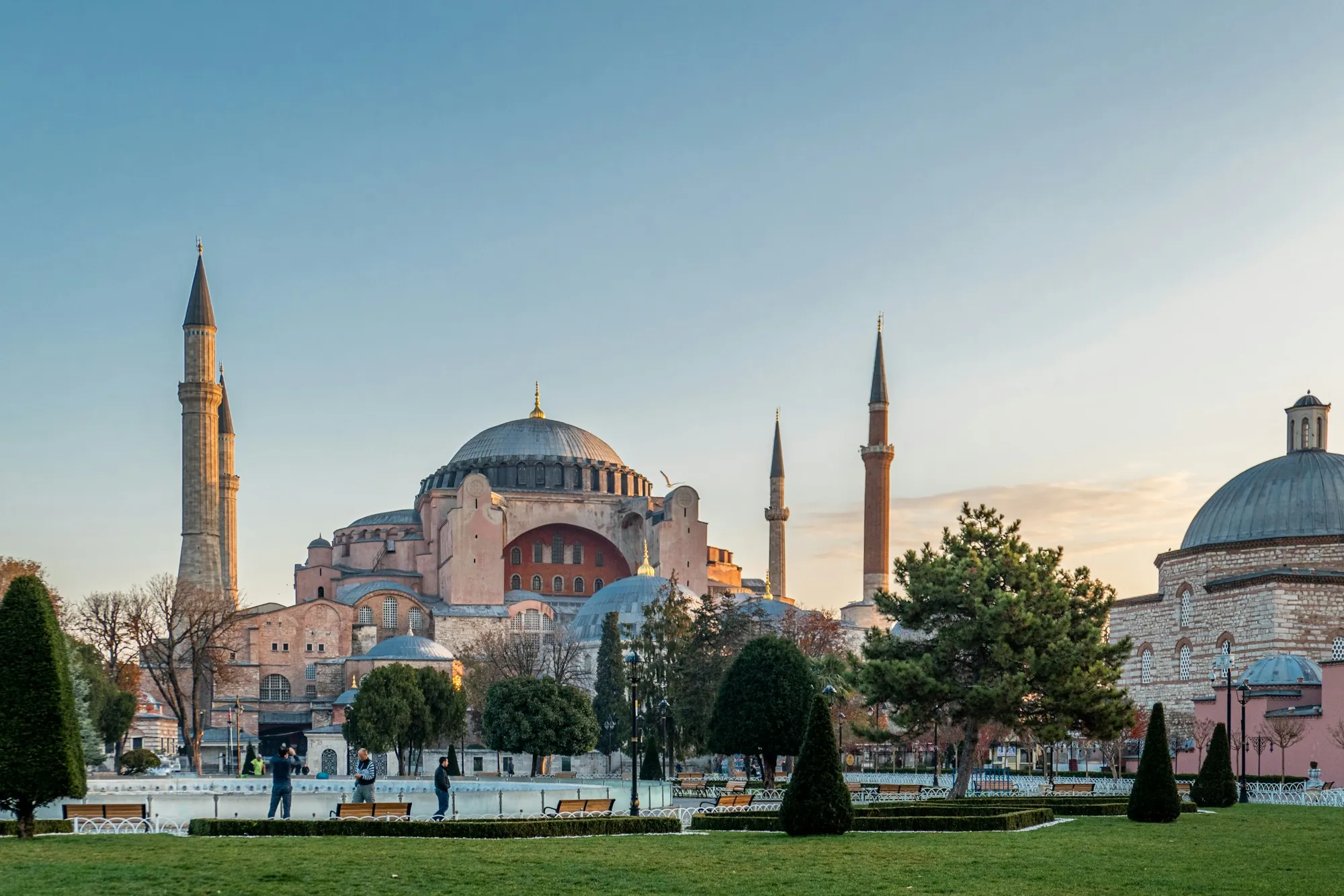 Hagia Sophia, its dome and minarets